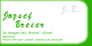 jozsef breier business card